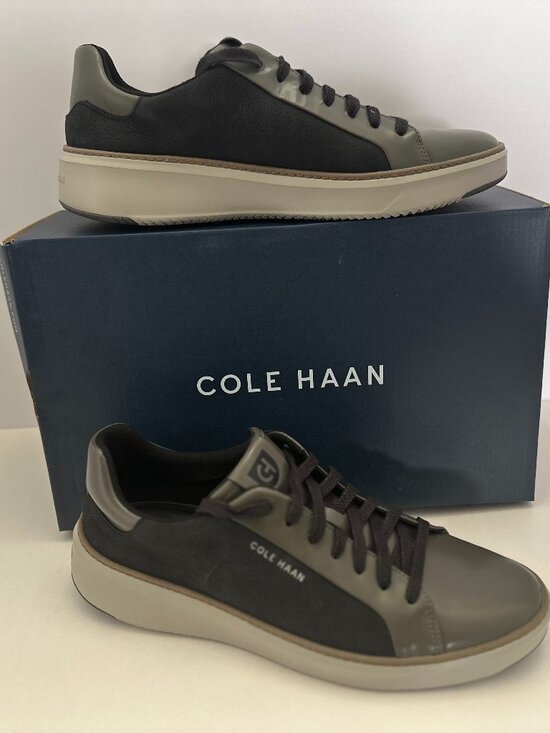 Cole Hann GrandPro Topspin Men\'s Sneakers Size 10M Black-Drizzle C40373